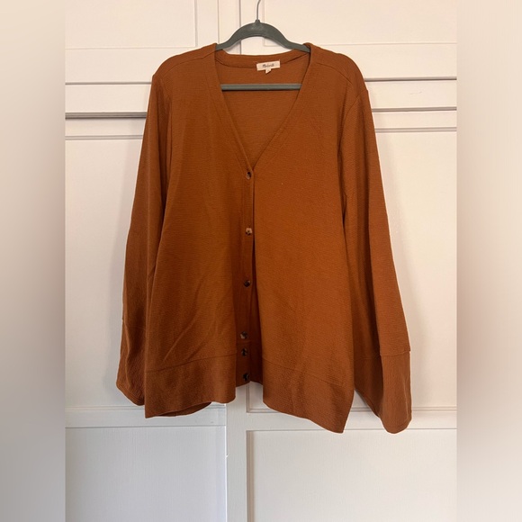 Madewell Plus Size Pieced-Sleeve Cardigan - Picture 4 of 6